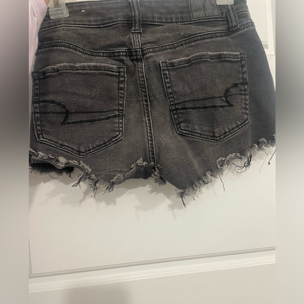 black american eagle jean shorts!